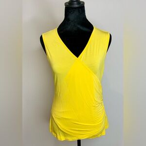 GUBERRY Yellow Sleeveless Wrap Tank Top – Size L